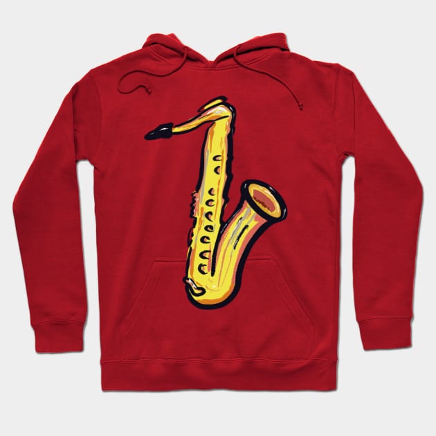 Sax mad Hoodie by Coppack